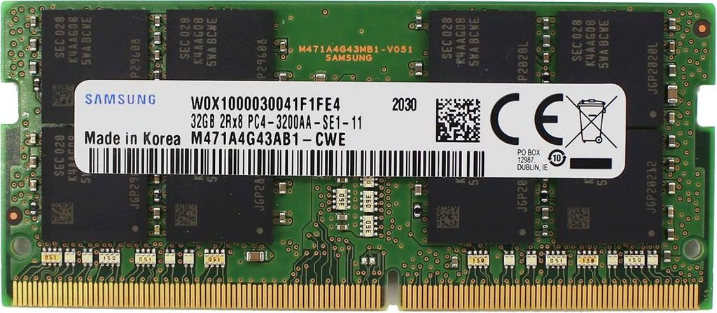 Samsung 32 Gb RAM pamäť 3200MHz DDR4 Notebook 260Pin PC4 Obrázok produktu 