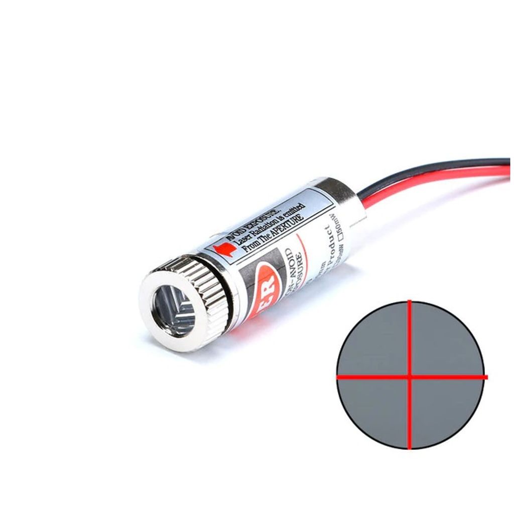 Rotes Lasermodul 6mm - Einstellbare Brennweite 3-5V 100mm Linie