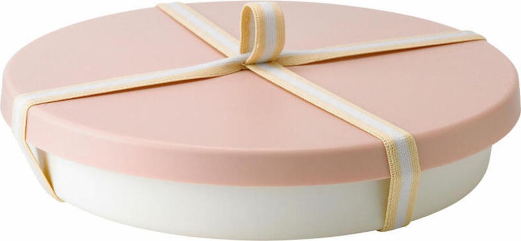 Rig-Tig Backform Picnic mit Deckel, Ofenform, Edelstahl, Kunststoff, Rosa, D 25 cm, Z00281