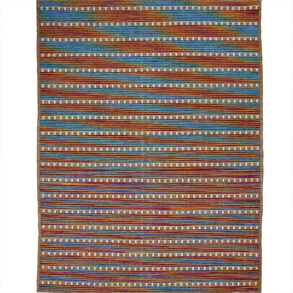 Teppich Jute-Optik Innen Außen natur bunt 160x230
