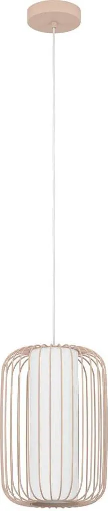 Suspension Métal Blanc Sablé 24x110 cm - Éclairage Vertical Haute Qualité
