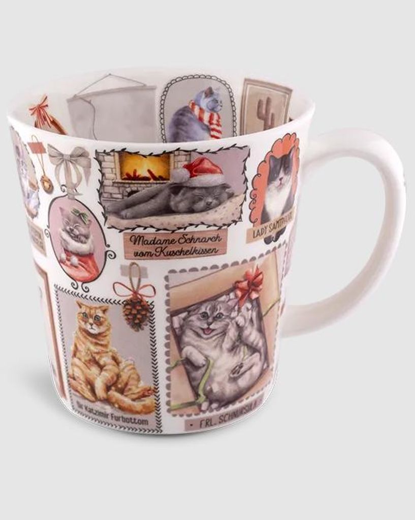 Kaffeebecher Katzenfamilie, Tasse, Kaffeetasse Katzen, Tiere