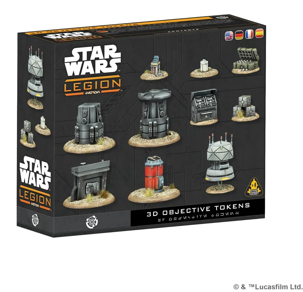 Accessoires de Jeu Star Wars Legion : Marqueurs d'Objectifs en 3D