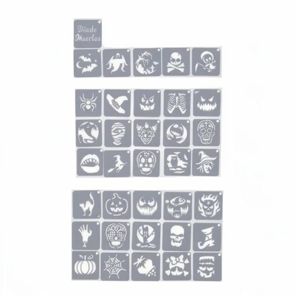 Schminkstencil set halloween