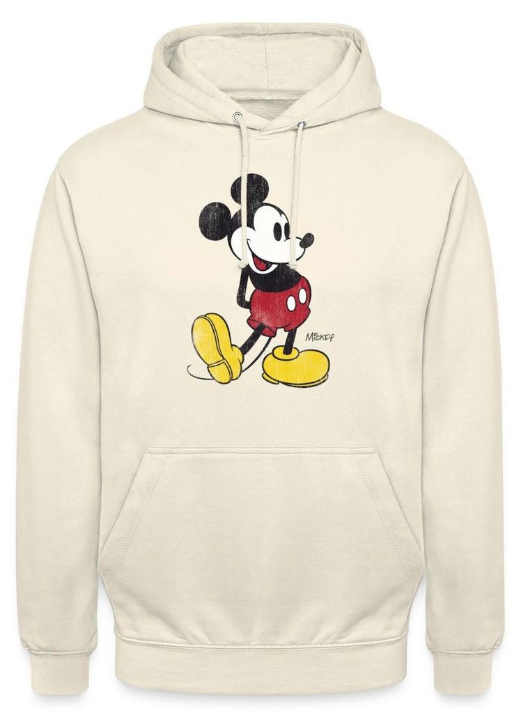 Mickey & Minnie Klassisch Uni Hoodie, M, Vanille-Milchshake