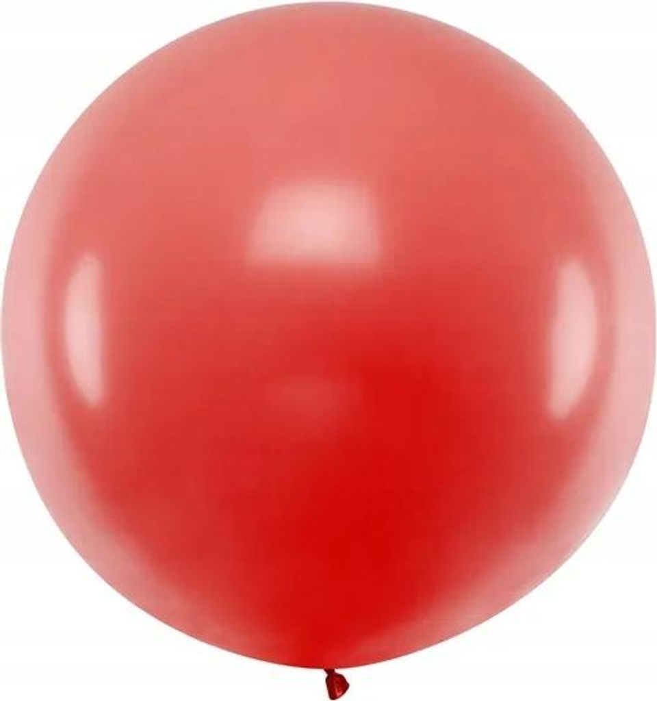 Riesenballon 1 m, pastell, rot, 1 Stk.