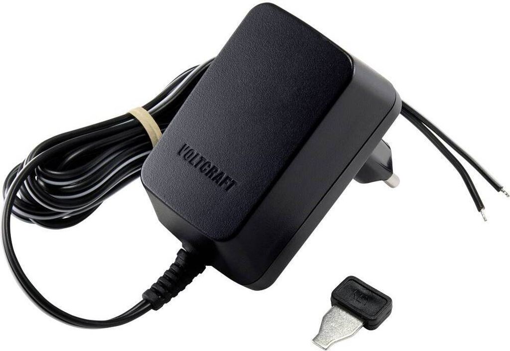 VOLTCRAFT VC-11258675 Steckernetzteil, einstellbar 3 V/DC, 4.5 V/DC, 5 V/DC, 6 V/DC, 7.5 V/DC, 9 V/DC, 12 V/DC 0.6 A 7.