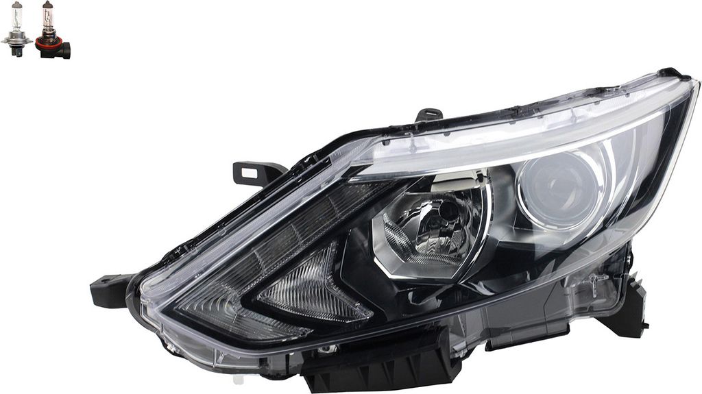 Johns, Scheinwerfer Osram Night Breaker Laser passend für Nissan Qashqai J11 Links 260604EH0A 260604EH1A 260604EH2A