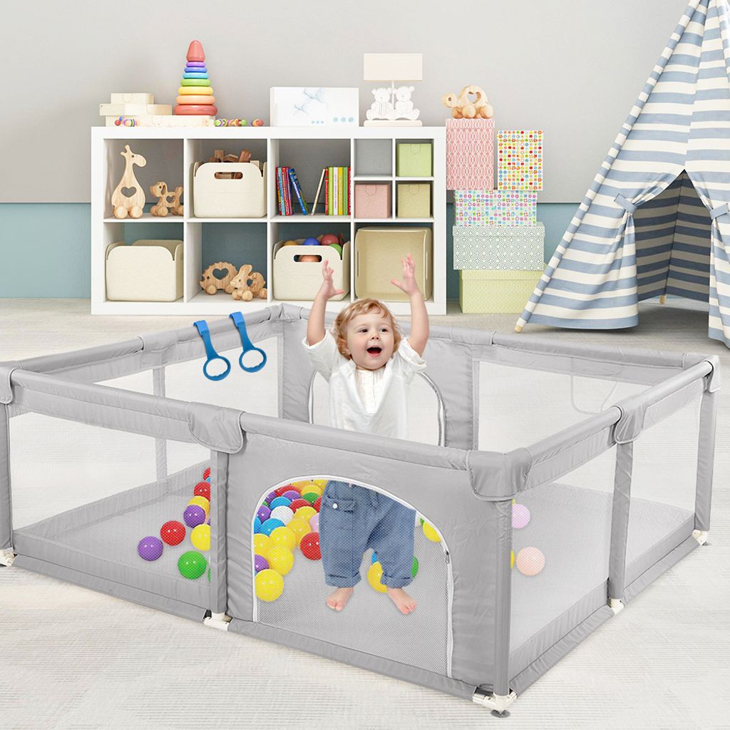Laufstall Baby 150x200cm, Laufgitter baby mit Produktbild 