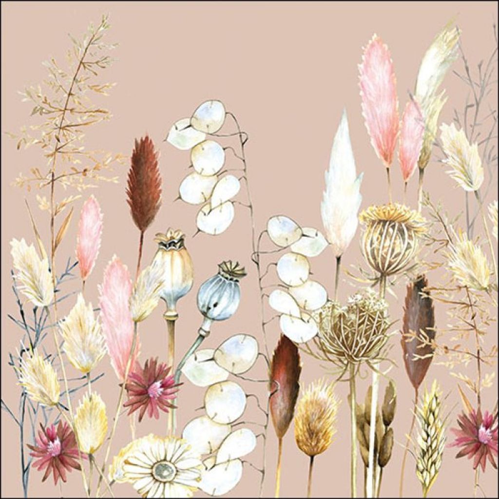 20 Servietten Potpourri - Mischung an Gräser 33x33cm Produktbild 