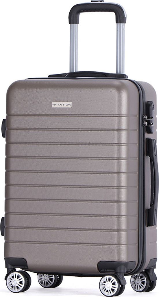 VERTICAL STUDIO "Sundsvall" 20" Handgepäck Koffer, 33,3 l, 4 Rollen, Teleskopgriff, Kofferschloss, leicht, robust, für Flugreisen braun | VS-139