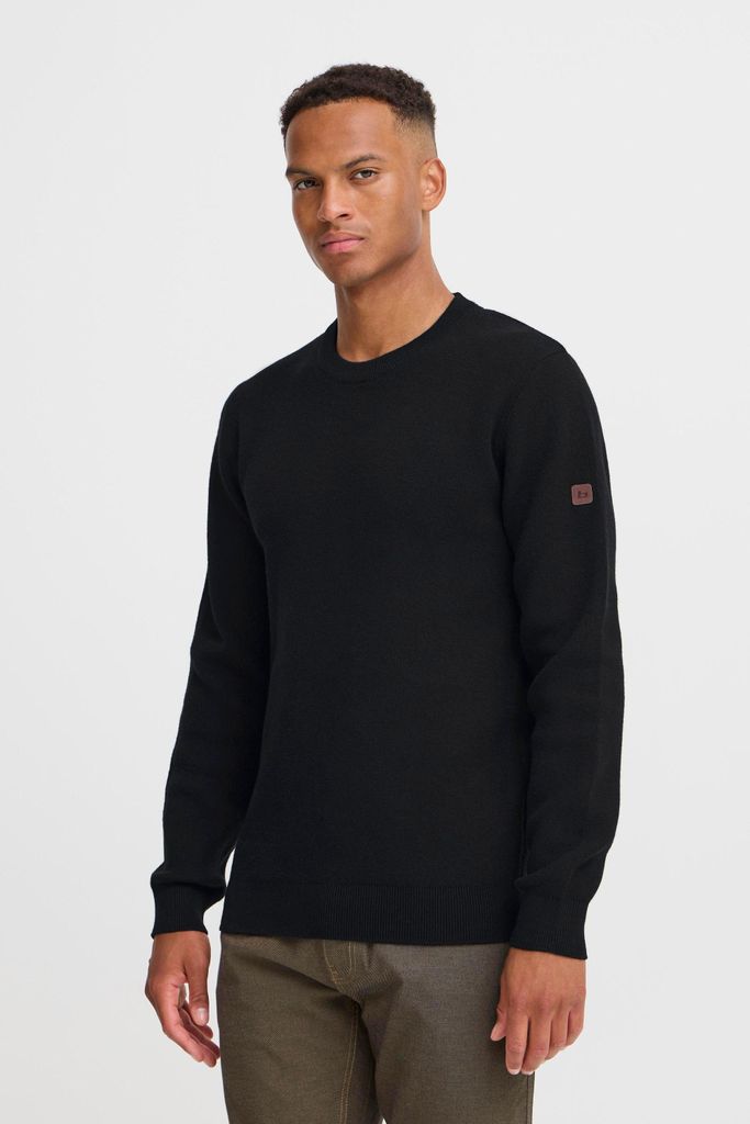 Blend BHMFINTANO Herren Strickpullover Feinstrick Pullover Baumwollmischung regular fit