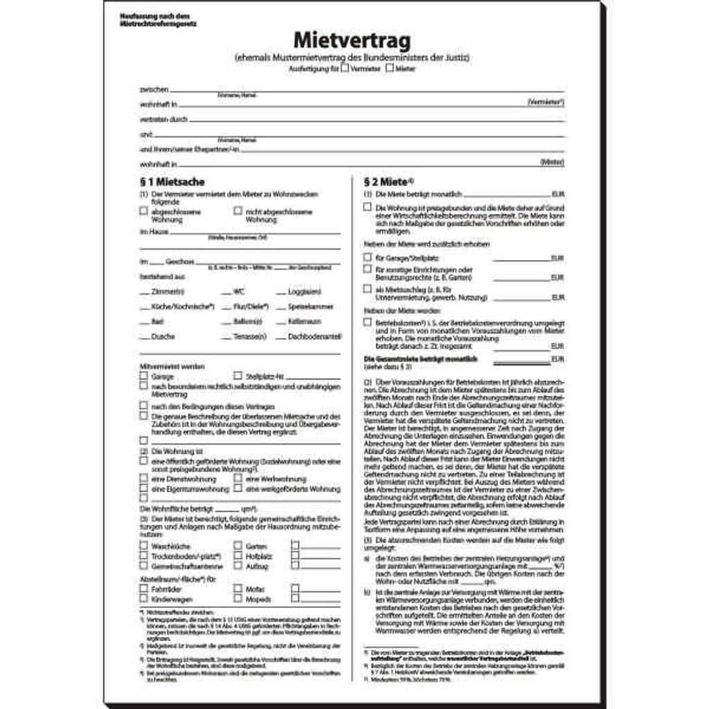 SIGEL MV469 Mietvertrag, ehemals Mustermietvertrag, A4, 6 Produktbild 