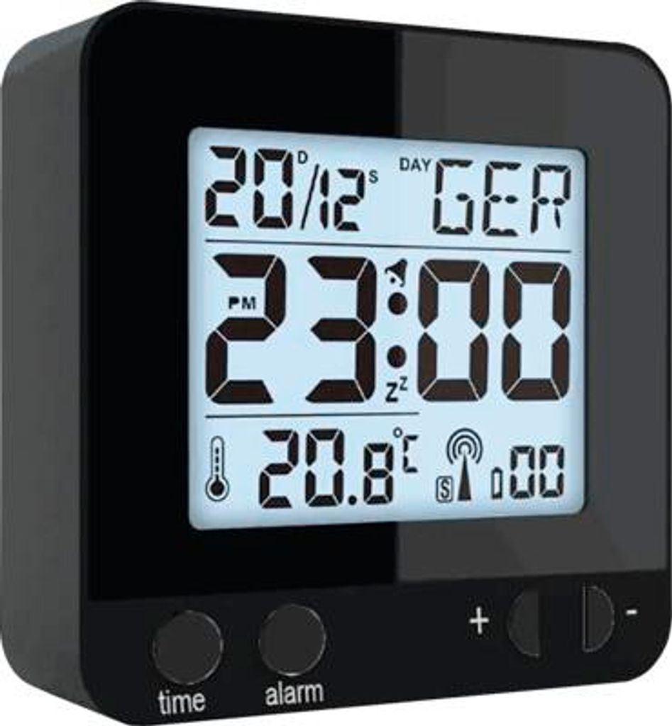 Technoline WT 235, Digitaler Wecker, Schwarz, AAA Micro Produktbild 