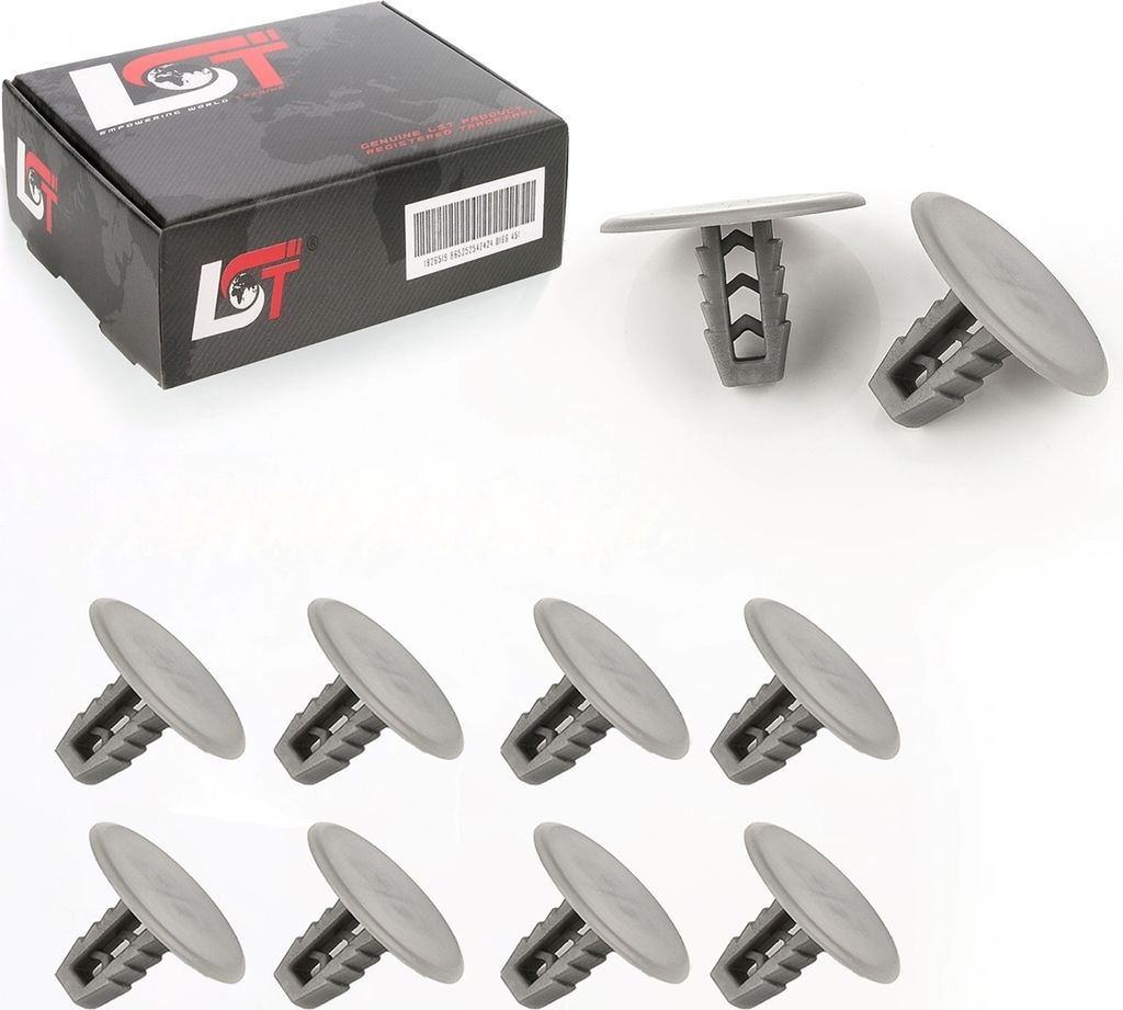 10x Innenraum Verkleidung Befestigungs Clips grau für FIAT ALFA ROMEO LANCIA