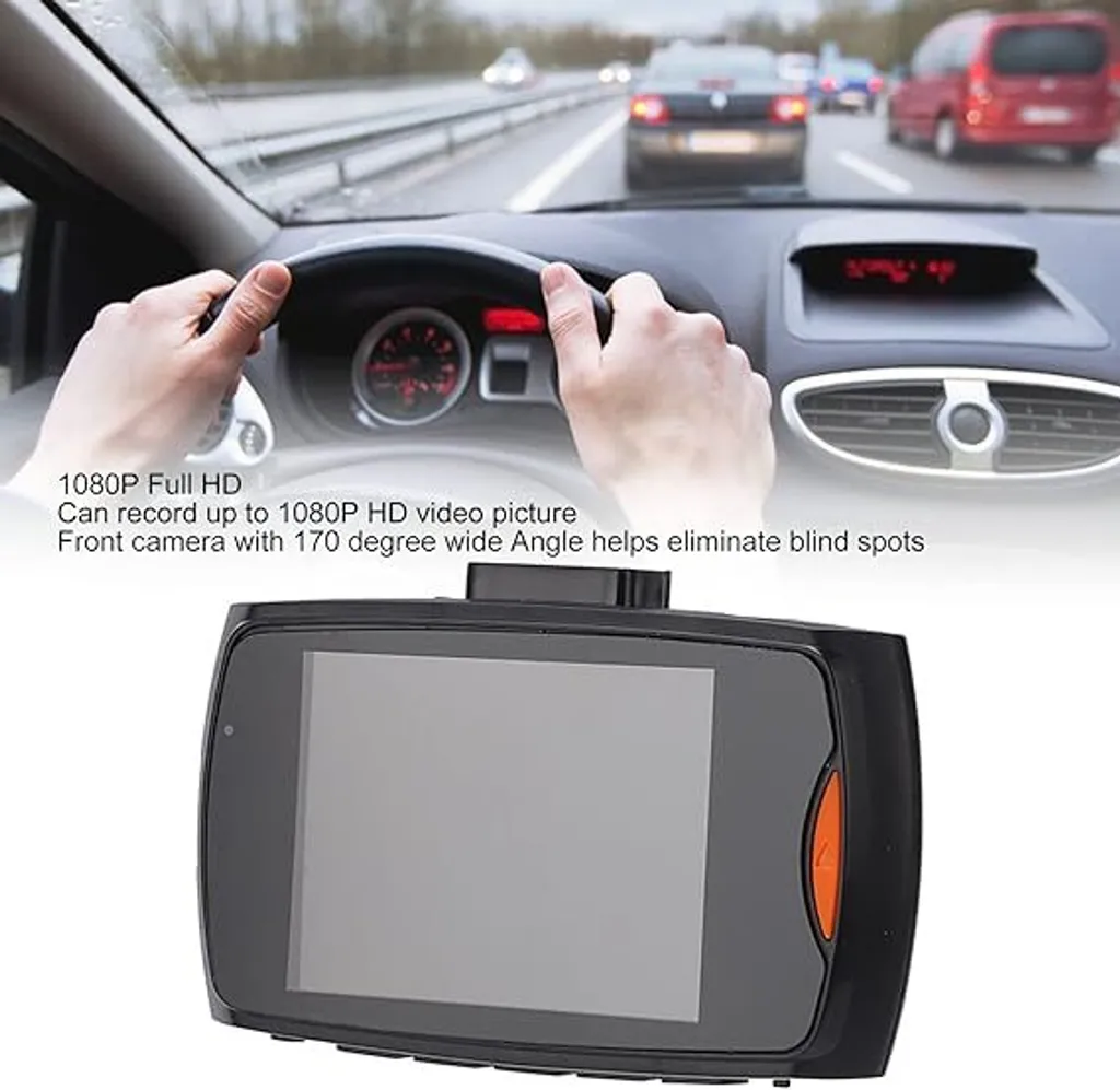 Dashcam Voiture Full HD 1080P DVR - Caméra de Bord 170° avec G-Capteur