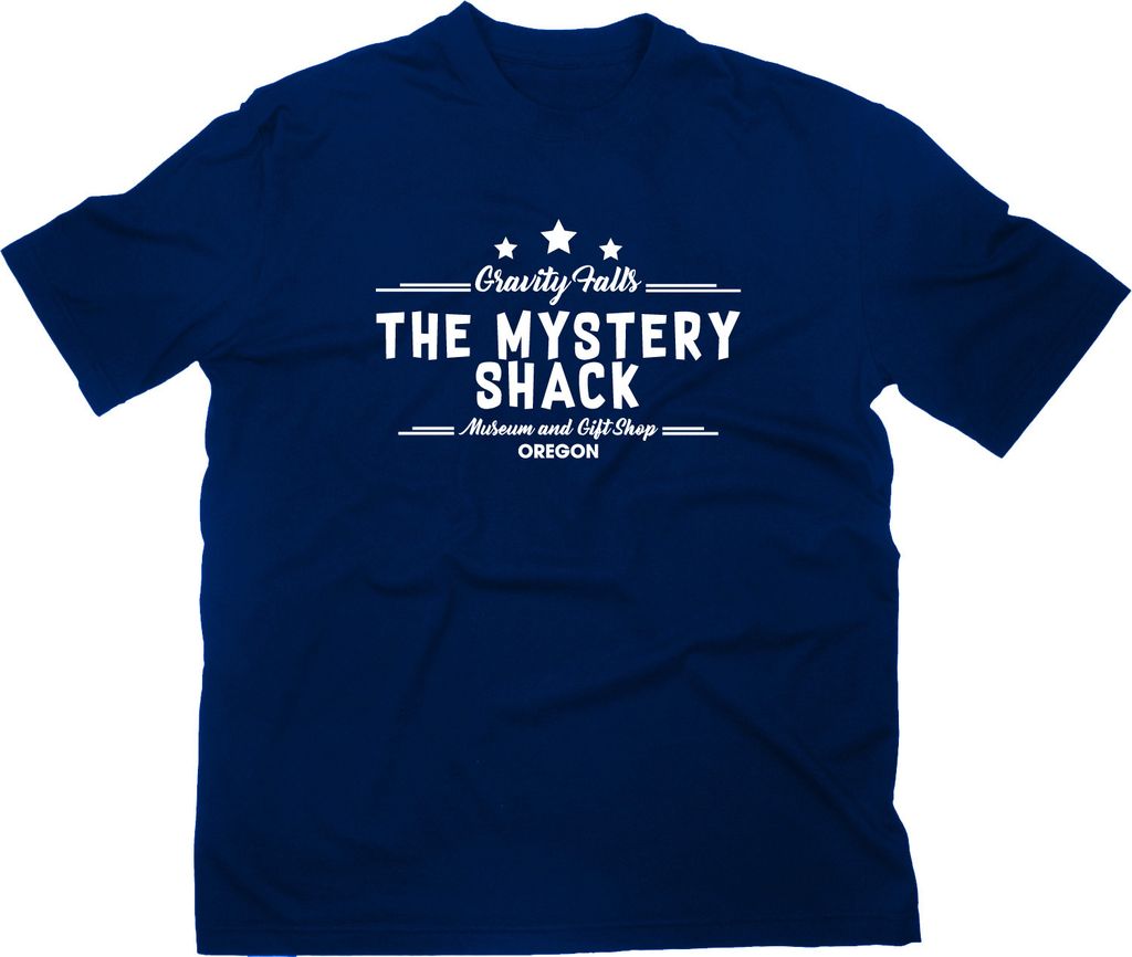 Styletex23 T-Shirt The Mystery Shack Gravity Falls Logo, navy, M