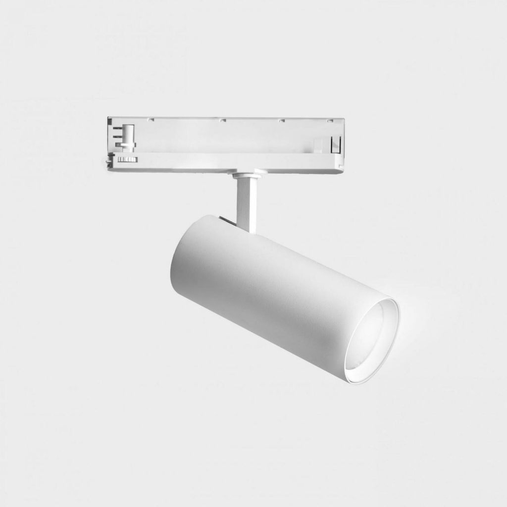 KOHL LIGHTING FAME Schienenstrahler 155 x Ø 7,5 mm, weiß, 38°, 20 W, CRI 80, 4000 K, DALI