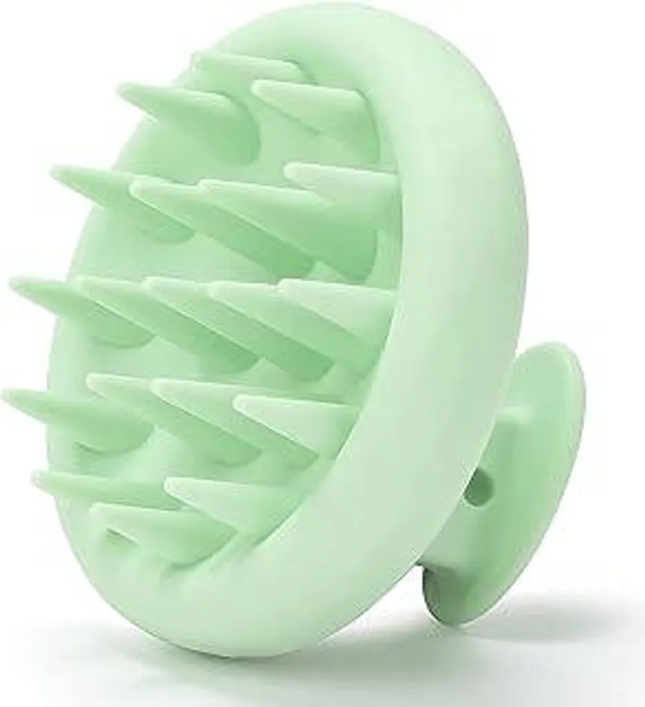 Scalp Massager Silicone Verde: Spazzola per Massaggio Cute e Forfora