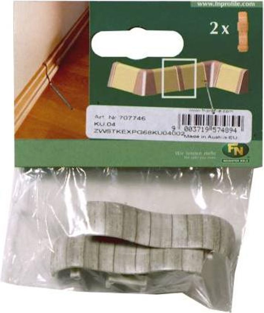 Zwischenstück Kunststoffleiste KU.04 perlgrau