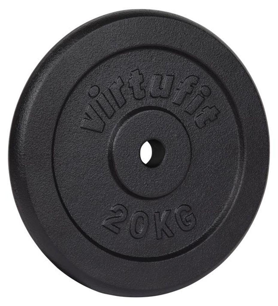 VirtuFit Gietijzeren Halterschijf 20 kg Czarny 30 mm Zdjęcie produktu 