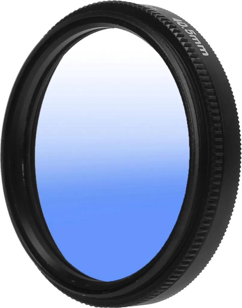Filtro graduato Junestar 40,5 mm, rivestimento multistrato, impermeabile, lente sfumata a colori per fotocamera Canon, sfumata a colori blu