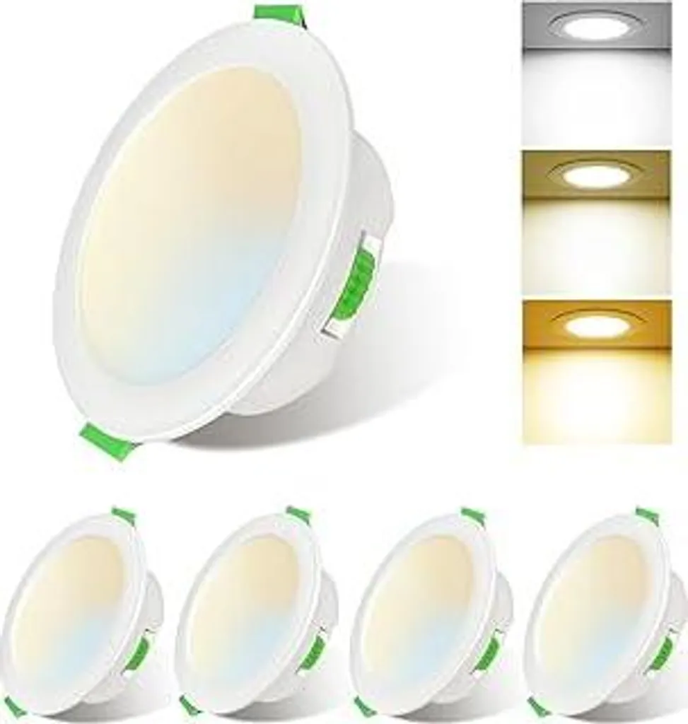 Sweier Faretti LED Incasso Bagno IP44 5W Dimmerabili CCT 28mm