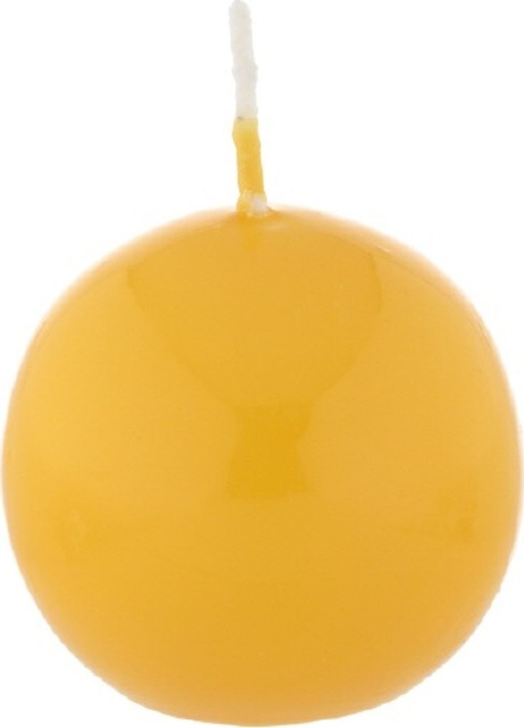 Kugelkerzen Mais, Ø 60 mm, 16 Stück, dt. Kerzen in RAL Kerzenqualität, Kein rußen und tropfen