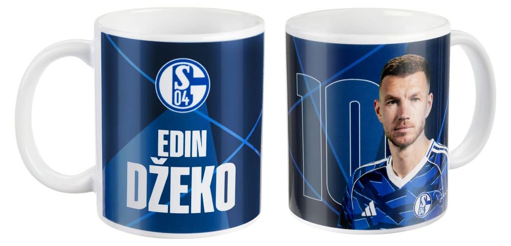FC Schalke 04 S04 Kaffeebecher Džeko Produktbild 