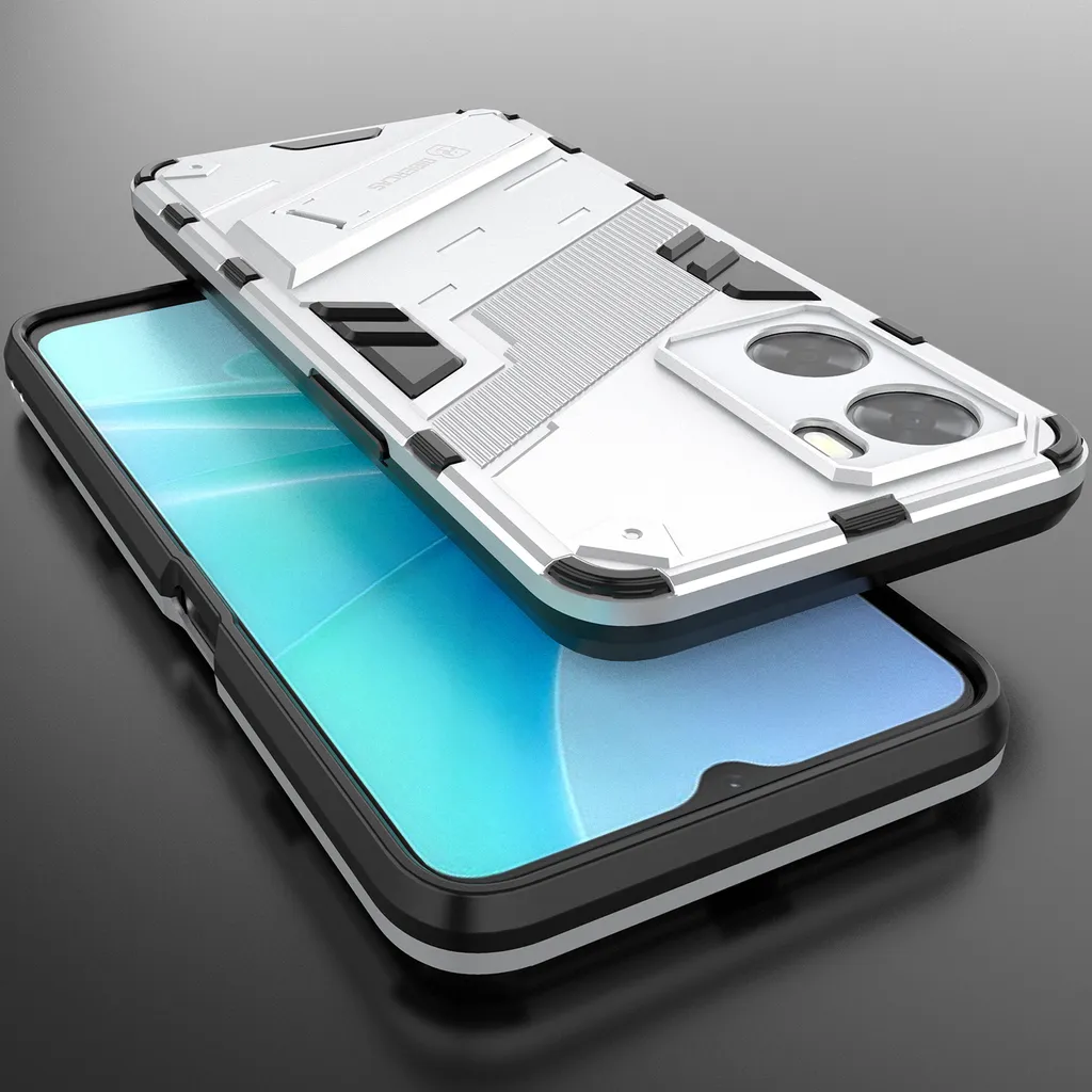 JIAFEI Custodia Per Oppo A57 / A57s - Vetro Temperato Sfumato + Bumper TPU