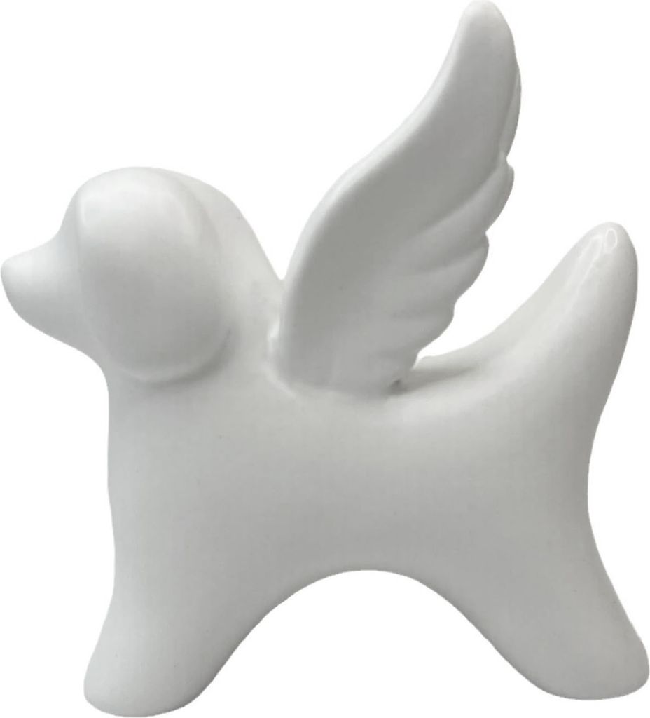 Hundeengel-Figur, Gedenkstatue für Welpen mit Flügeln, Hundeengel-Skulptur aus Kunstharz für den Verlust eines Hundes, Beileidsgeschenk, Garten-...