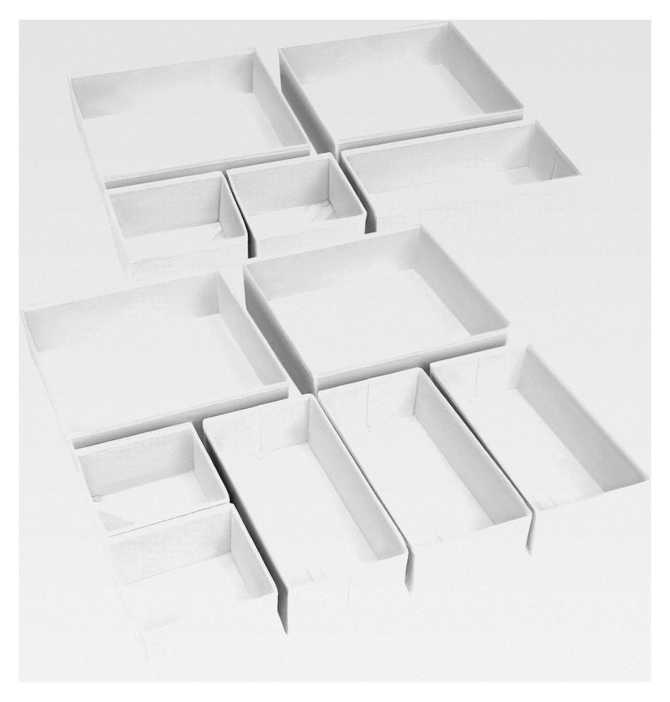 Organizer für Schubladen - Pax Organizer Wickelkommode, Stoff Aufbewahrungsbox für Kleiderschrank, stapelbar für Kleidung, Socken, BHs, 12 Stüc...