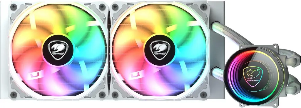 Cougar Poseidon Elite 240 ARGB Blanc - Kit de Watercooling CPU Performant - 4