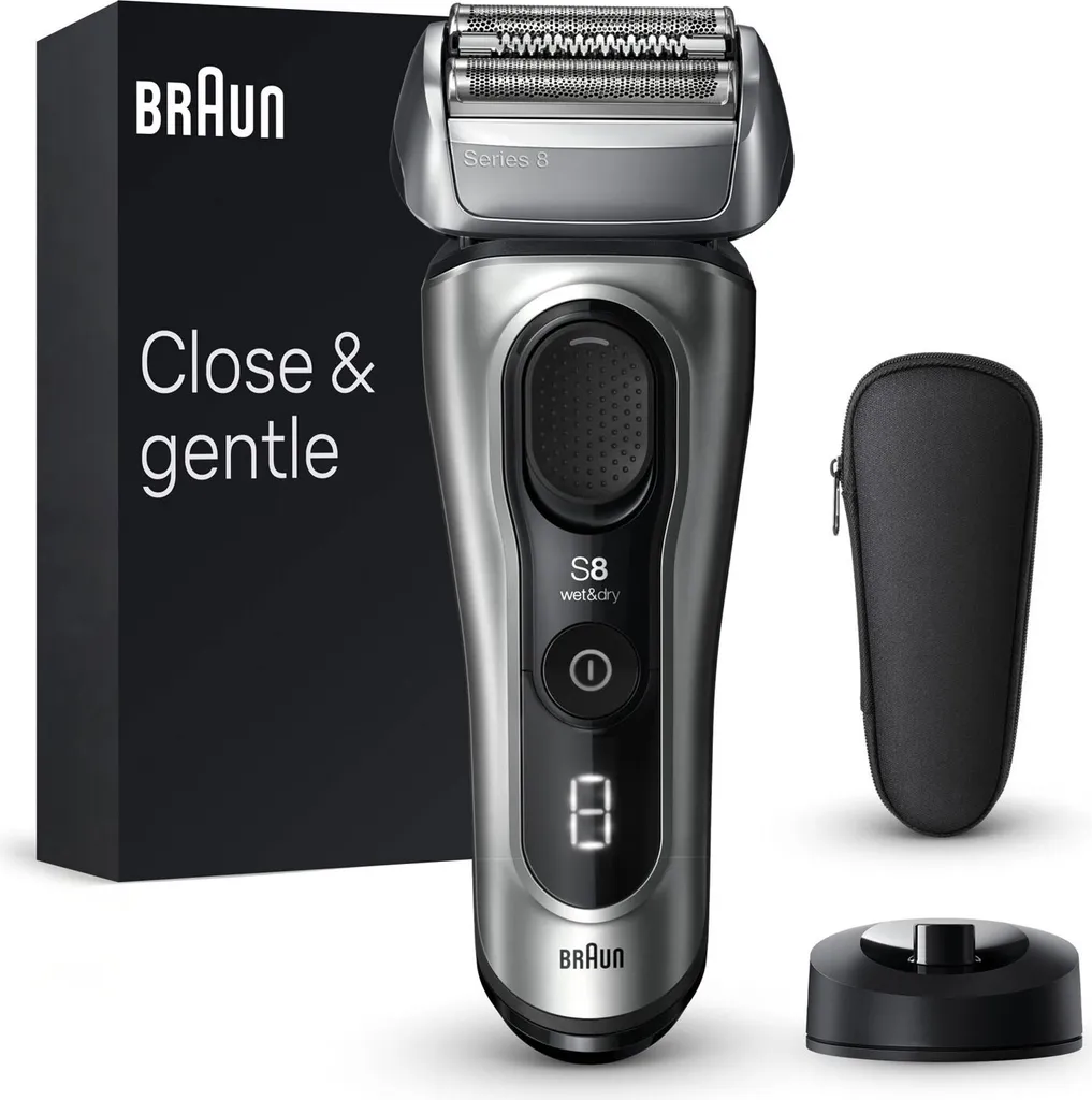 Rasoir anti irritation Braun Series 8 8517s wet/dry homme sans fil