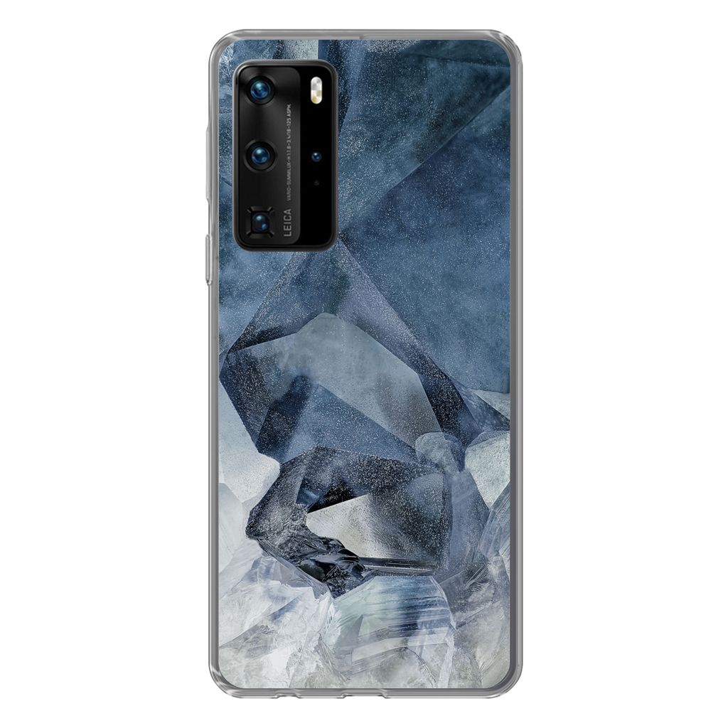MuchoWow Handyhülle Schutzhülle Hülle für Huawei P40 Pro Edelstein - Natursteine - Mineralien Silikon Softcase Handy Hülle - Schutz