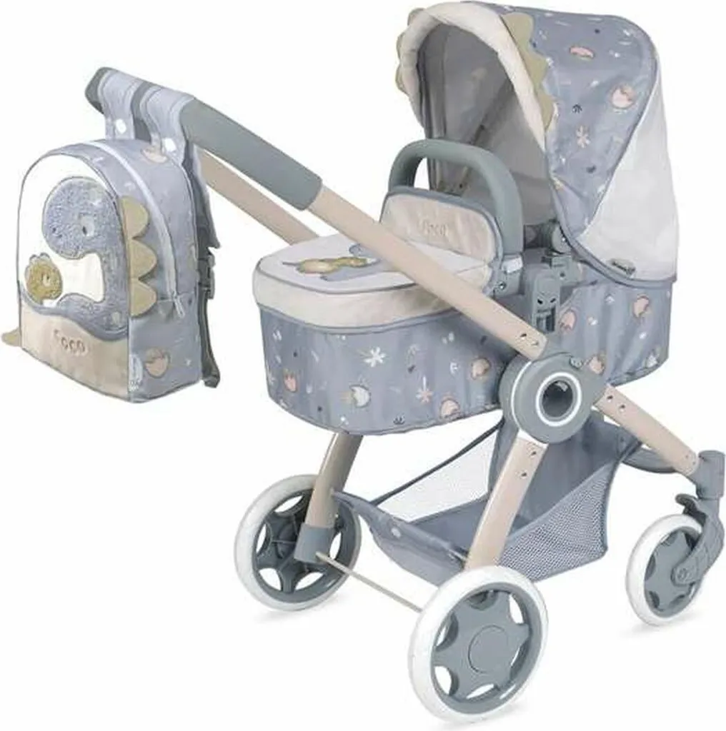 Poussette de poupée Decuevas Coco avec panier de rangement et capote