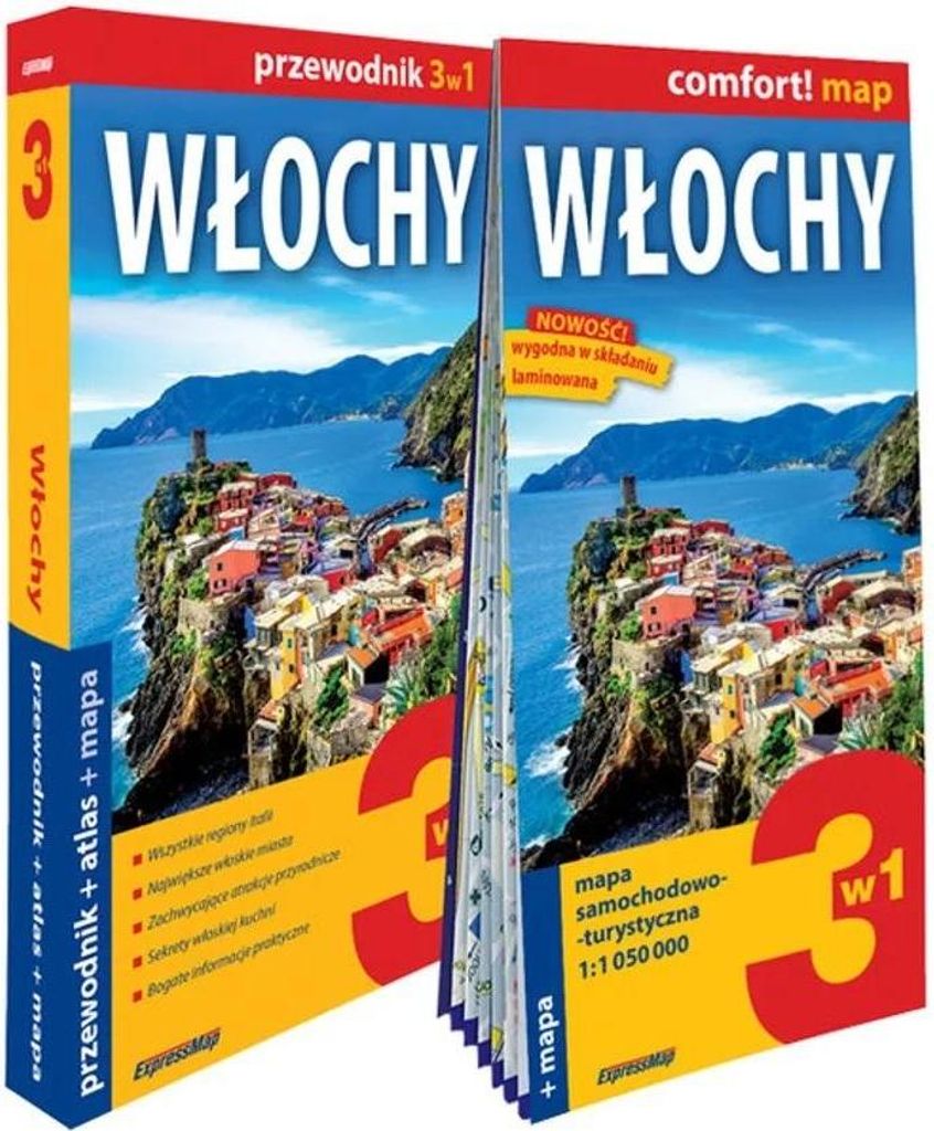 Włochy przewodnik 3w1 przewodnik + atlas + mapa