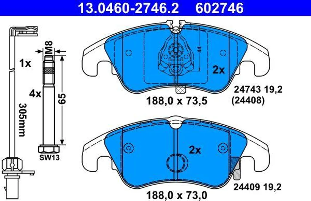 Plaquettes de frein Audi A4 A5 ATE pour une conduite sûre en ville et route
