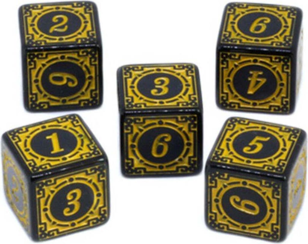 Mystische Würfel - 10 Stück Gelb für Rollenspiele