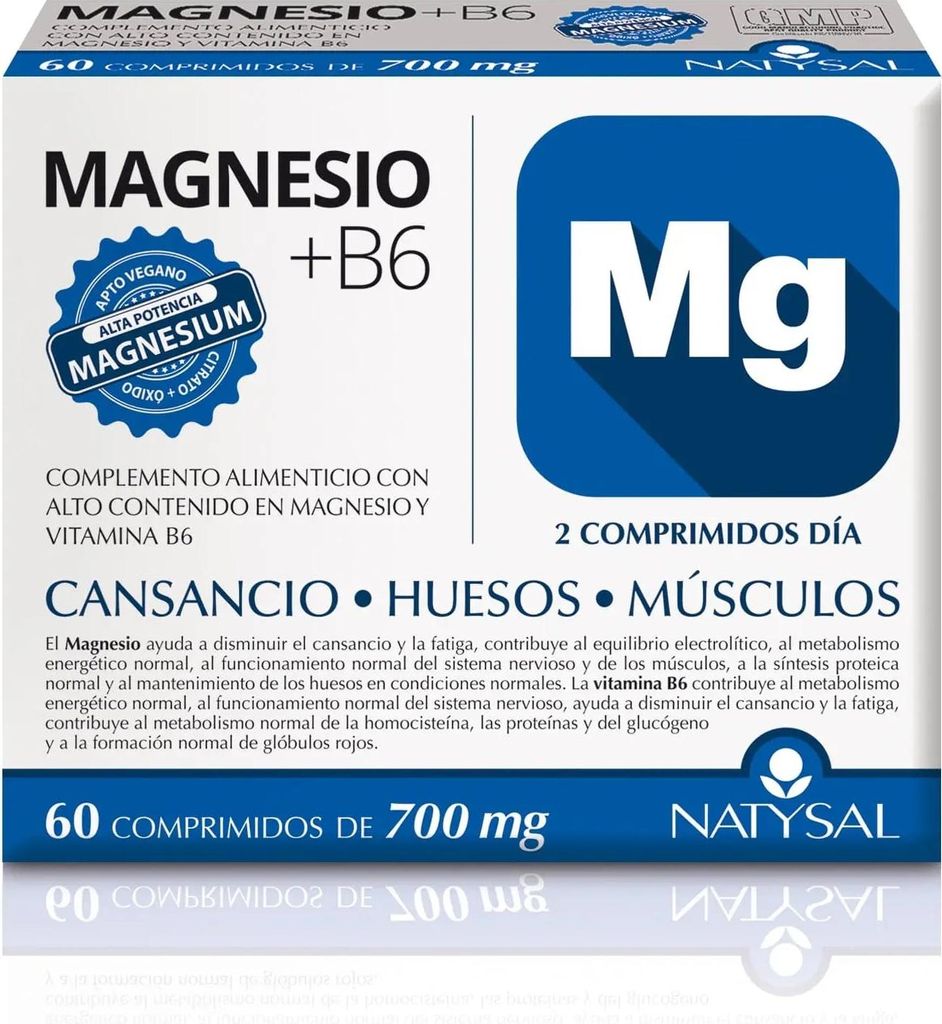 Magnesio B6 Nahrungsergänzungsmittel 60 Tabletten