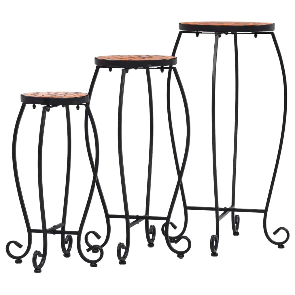 Optimisez votre Espace Extérieur avec ce Set de 3 Tables Gigognes Mosaïque