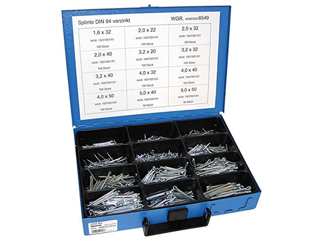 Dresselhaus Sortiment Splinte 4499/000/06 8549 Stahl Produktbild 
