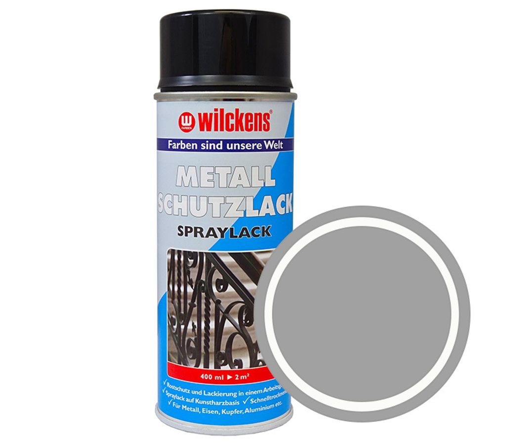 Wilckens Metallschutzlack Spray 2in1 Silber 400ml deckend Produktbild 