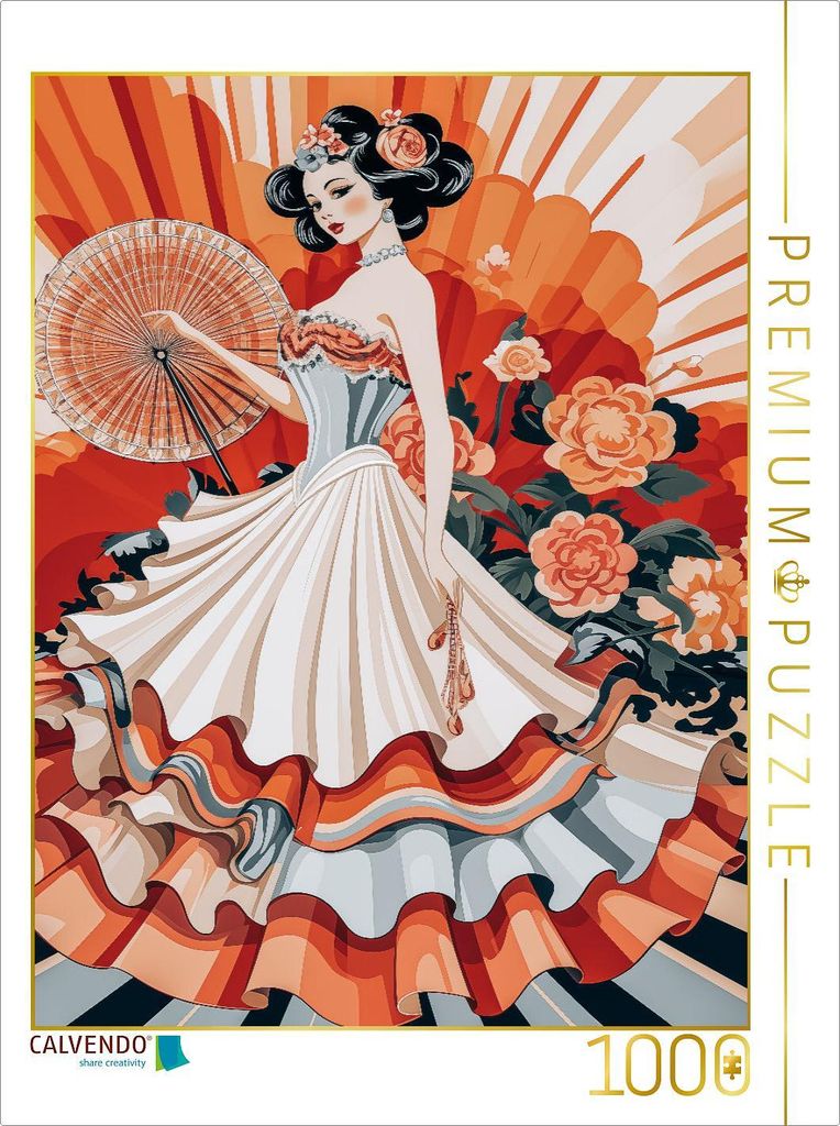 CALVENDO Puzzle Seraphina VintageAura | 1000 Teile Lege-Größe 64x48cm Foto-Puzzle für glückliche Stunden