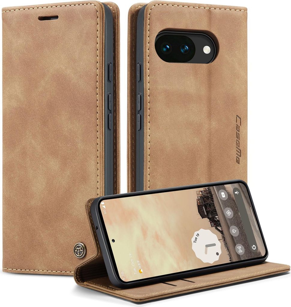 Google Pixel 10a Hülle - CaseMe 013 Klapphülle - Braun