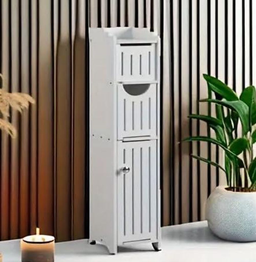 Kleiner Wasserdichter Badezimmerschrank mit Metallgriffen Produktbild 