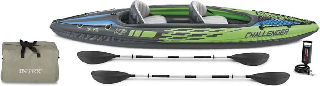 Intex Bateau gonflable Bateau de pêche Kayak Challenger K2, Image du produit 