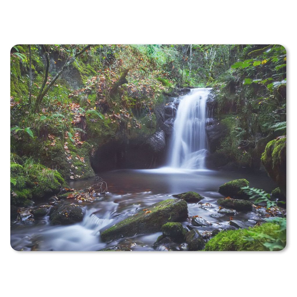 MuchoWow Mauspad Mousepad Wasserfall - Natur - Wasser 40x30 cm - Mousepads - Maus Mat - Pad - Mausunterlage - Anti Rutsch