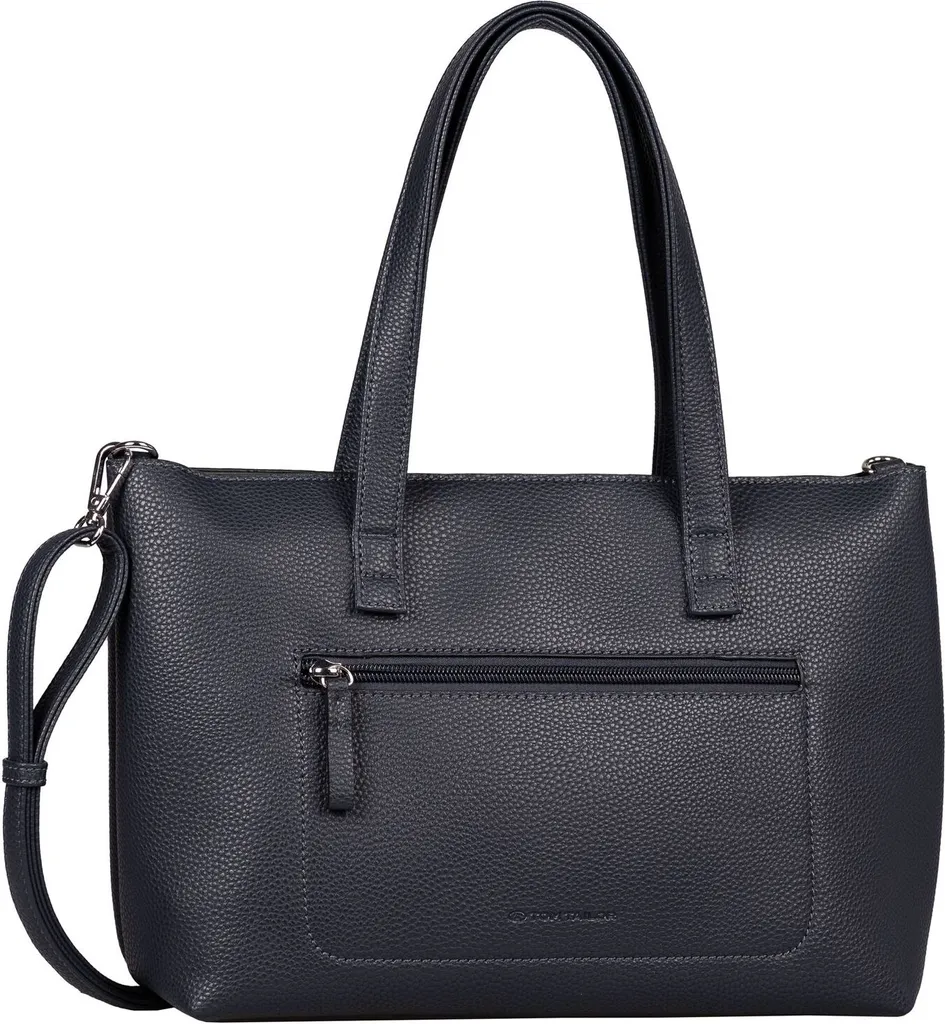 Sac à main Elis Zip Shopper Tom Tailor Dark Blue avec Multi-poches Zip