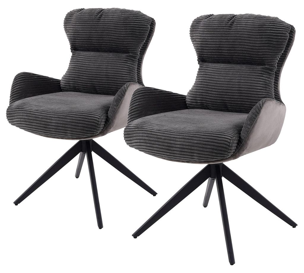home24 Armlehnenstuhl - 2er-Set